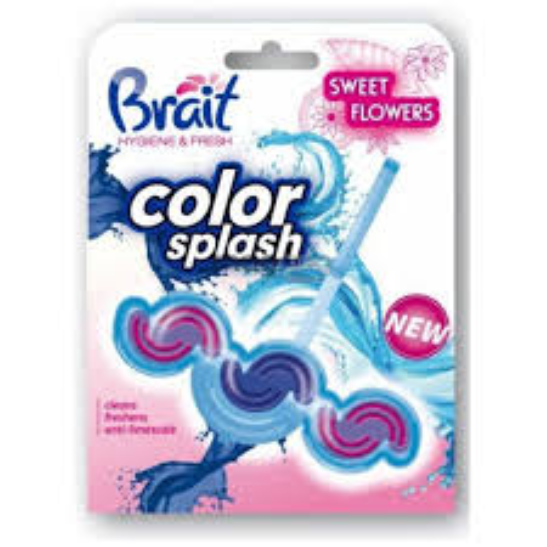 BRAIT TOILET BLOCK COLOR SPLASH SWEET FLOWER 2 PHA